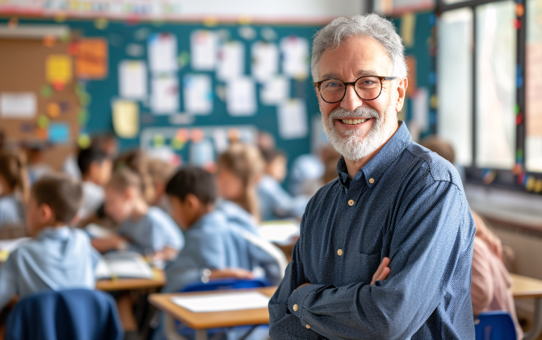profesor u učionici